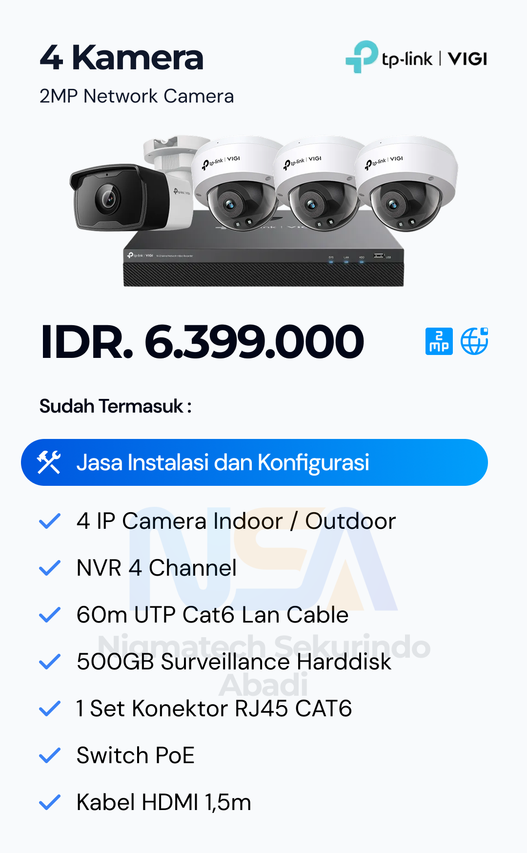 Paket CCTV Vigi 2 Kamera
