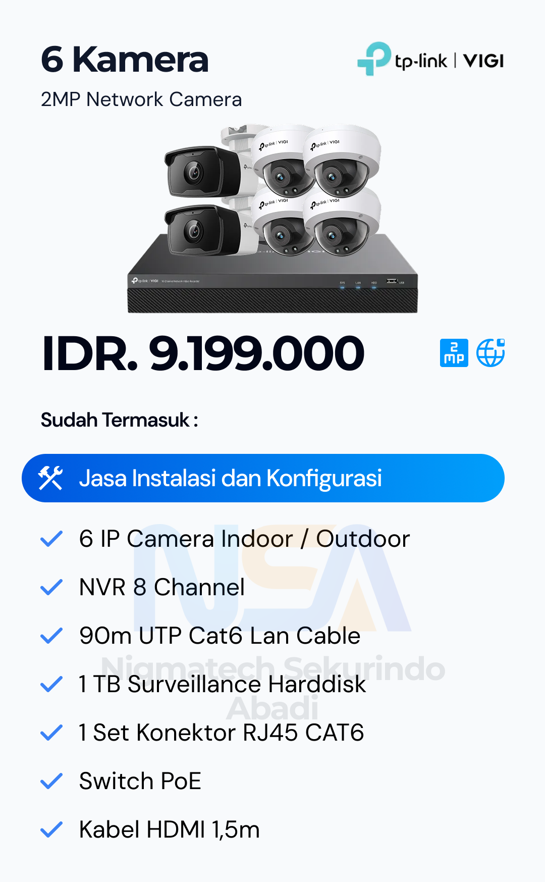 Paket CCTV Vigi 2 Kamera