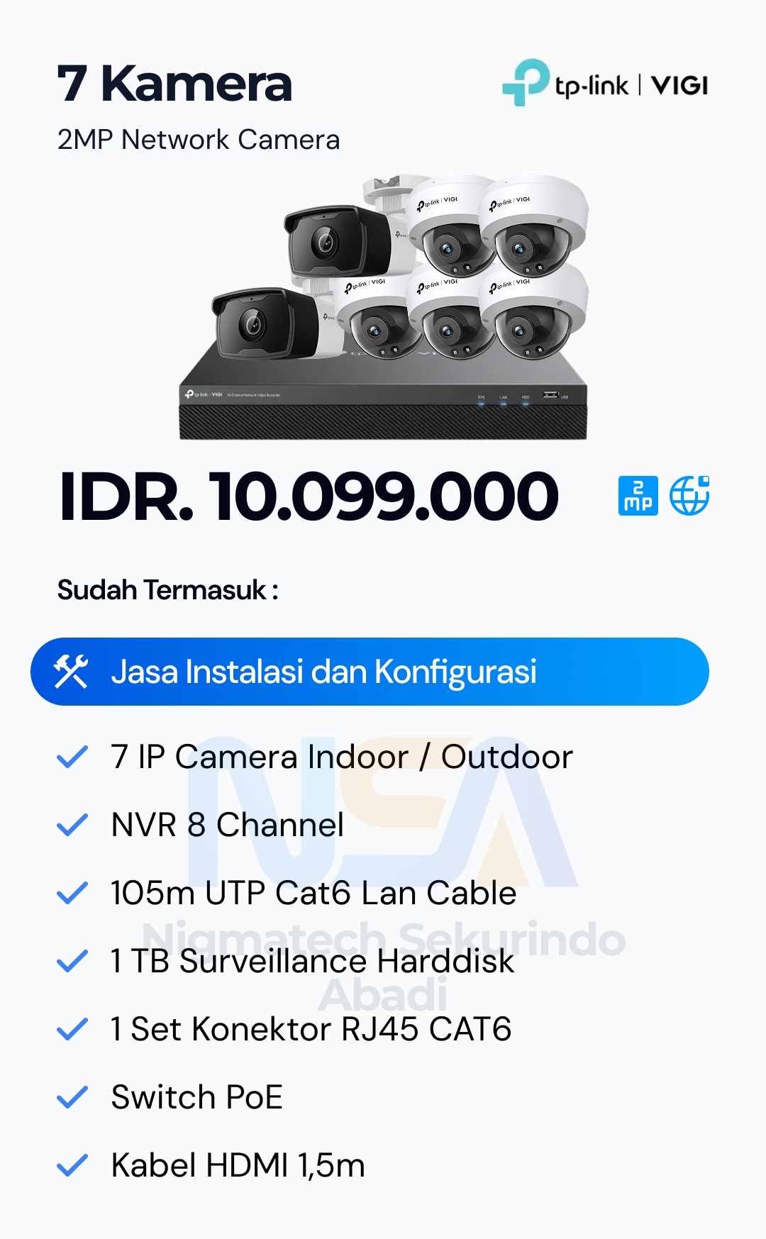 Paket CCTV Vigi 2 Kamera